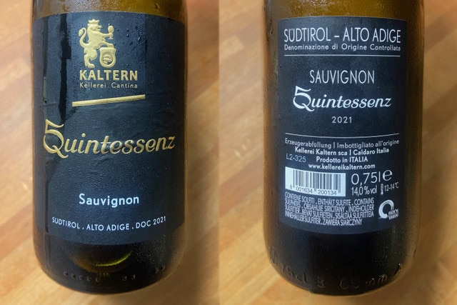IL VINO DELLA SETTIMANA: SAUVIGNON DELL’ALTO ADIGE