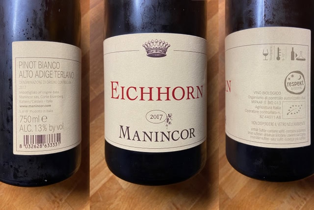 IL VINO DELLA SETTIMANA:  PINOT BIANCO ALTOATESINO