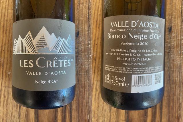 IL VINO DELLA SETTIMANA: NEIGE D'OR DELLA VALLE D'AOSTA