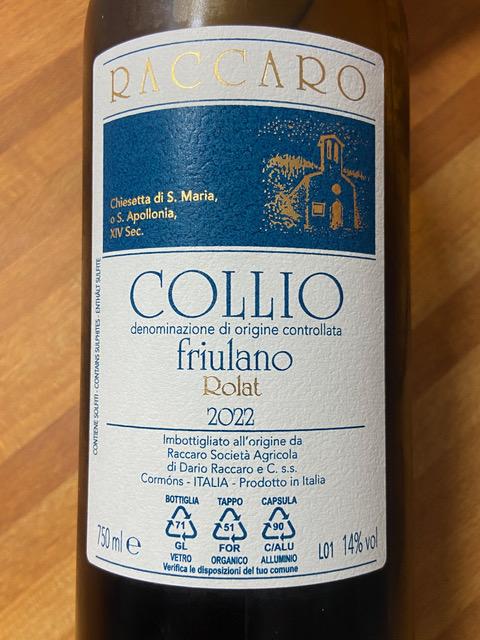 VINO DELLA SETTIMANA: FRIULANO DEL COLLIO