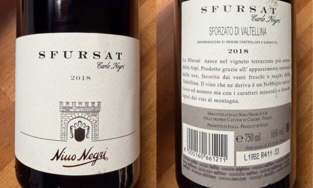 VINO DELLA SETTIMANA: SFURSAT DELLA VALTELLINA