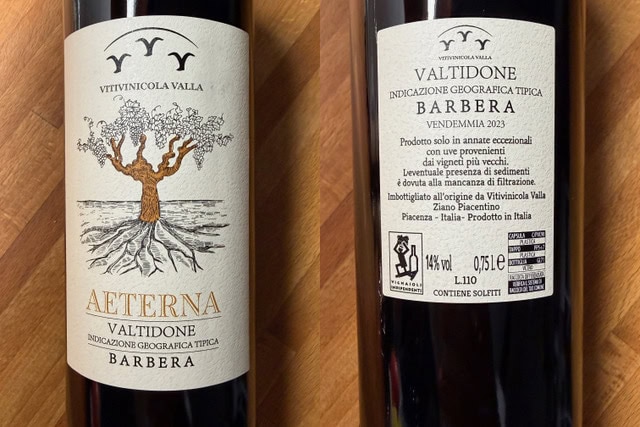 VINO DELLA SETTIMANA: BARBERA DEI COLLI PIACENTINI