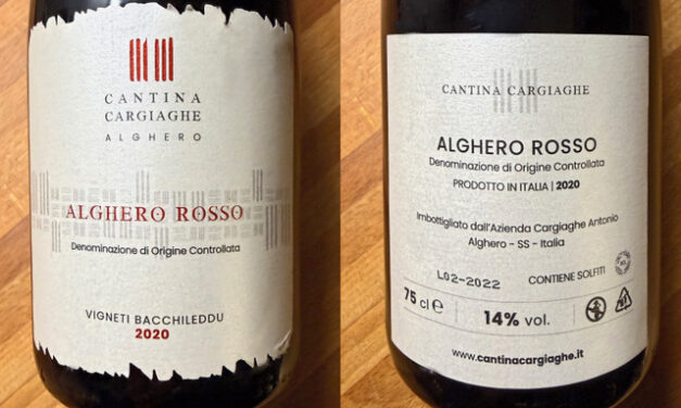 VINO DELLA SETTIMANA: ALGHERO ROSSO