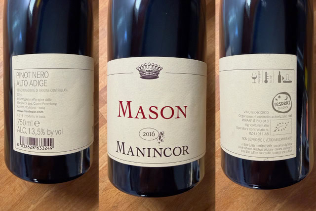 VINO DELLA SETTIMANA: PINOT NERO DELL'ALTO ADIGE