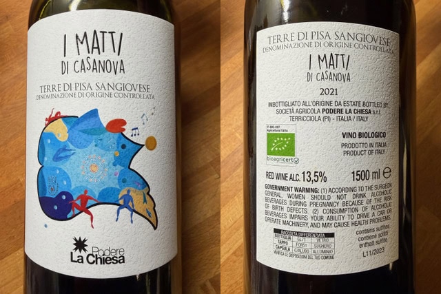 VINO DELLA SETTIMANA: UN SANGIOVESE DELLE TERRE PISANE