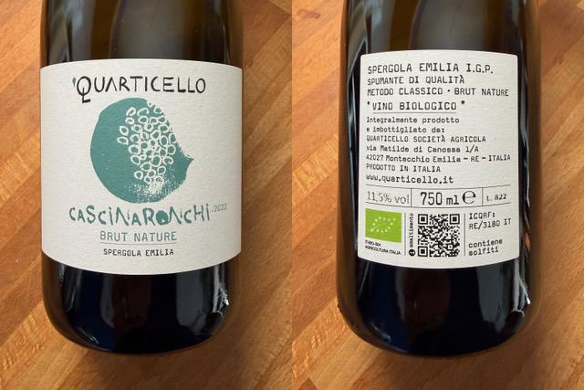 VINO DELLA SETTIMANA: BRUT NATURE SPERGOLA EMILIA IGT
