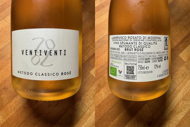 VINO DELLA SETTIMANA: LAMBRUSCO DI SORBARA METODO CLASSICO ROSÉ