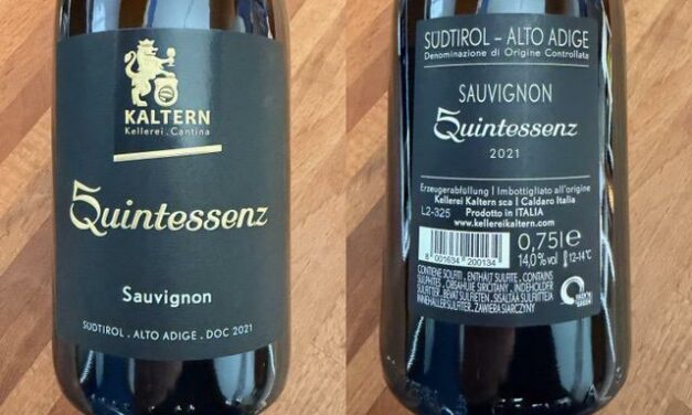 VINO DELLA SETTIMANA: SAUVIGNON BLANC ALTO ADIGE