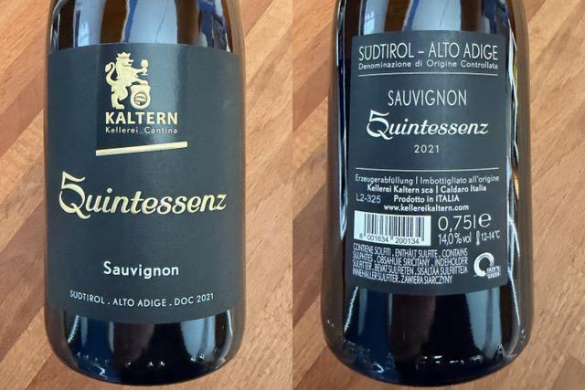VINO DELLA SETTIMANA: SAUVIGNON BLANC ALTO ADIGE