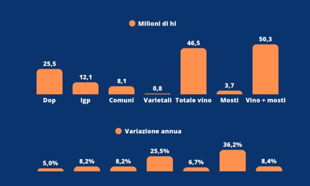VINO, L’ALLARME DELLE GIACENZE: CANTINE PIENE E PREZZI IN DISCESA. UIV CHIEDE SCELTE URGENTI