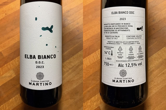 VINO DELLA SETTIMANA: ELBA BIANCO DOC